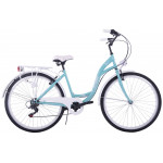 Mestský bicykel 28" Kozbike KOZ13 7 prevodový Modro-biely